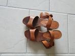 Sandalen leer, Ophalen of Verzenden, Zo goed als nieuw, Bruin, Sandalen of Muiltjes