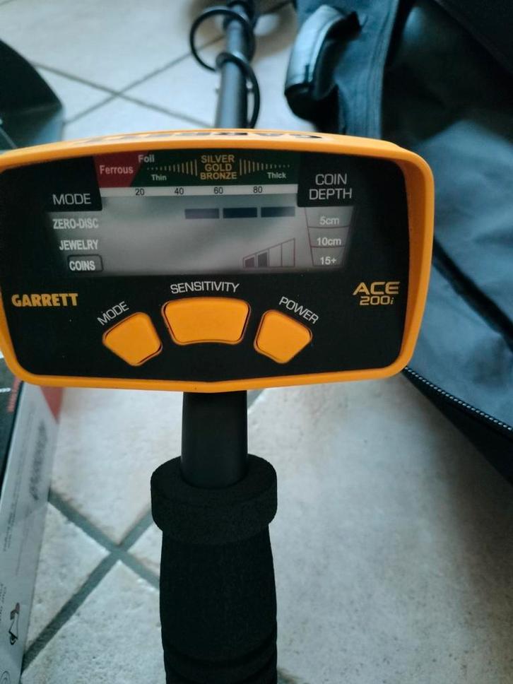 Metaaldetector Garret Ace  I200 met toebehoren, Hobby en Vrije tijd, Metaaldetectors, Zo goed als nieuw, Meer dan 30 cm, Overige merken