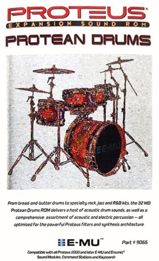 E-MU Protean Drums ROM kaart voor Proteus 2000-serie, Muziek en Instrumenten, Soundmodules, Gebruikt, E-MU, Ophalen of Verzenden