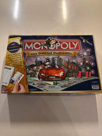 Monopoly van Dam tot Dom editie - met elektonisch bankieren! beschikbaar voor biedingen