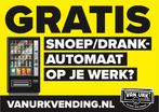 Gratis snack- en drankautomaat – Wij regelen alles voor u!, Zakelijke goederen, Ophalen of Verzenden