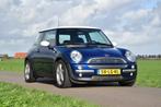 Mini 1.6 16V Cooper Chili 2003 Blauw, Auto's, Voorwielaandrijving, Zwart, 4 cilinders, Leder en Stof