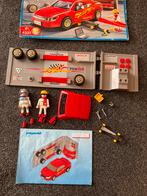 Playmobil garage en stuntauto, Ophalen of Verzenden, Gebruikt