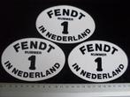 3x sticker fendt nummer 1 in nederland NL traktoren, Verzenden, Zo goed als nieuw, Merk