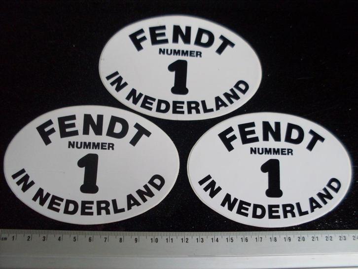 3x sticker fendt nummer 1 in nederland NL traktoren, Verzamelen, Stickers, Zo goed als nieuw, Merk, Verzenden