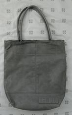 Zebra grijze tas, shopper met binnentasje, werk tas A4, leer, Ophalen of Verzenden, Zo goed als nieuw, Grijs, Shopper