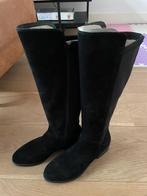 Manfield Suede Laarzen maat 41 Boots zwart, Hoge laarzen, Zwart, Ophalen of Verzenden, Zo goed als nieuw