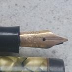 Osmia vulpen met gouden kroon - in redelijke staat, Ophalen of Verzenden, Goud