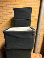 Zwarte mandjes - badkamer opbergers, Huis en Inrichting, Woonaccessoires | Kisten, Ophalen, Gebruikt, Overige materialen, Minder dan 50 cm