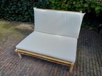 Loungebank bamboe, Tuin en Terras, Overige materialen, Zo goed als nieuw, Loungeset, Bank