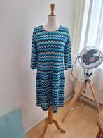 Leuk blauw zigzag gevoerd zomerjurkje maat M, Maat 38/40 (M), Blauw, Ophalen of Verzenden, Boven de knie