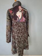 Prachtige jas vintage barok style maat 44 zilvergrijs bruin, Overige kleuren, Maat 42/44 (L), Ophalen of Verzenden, Zo goed als nieuw