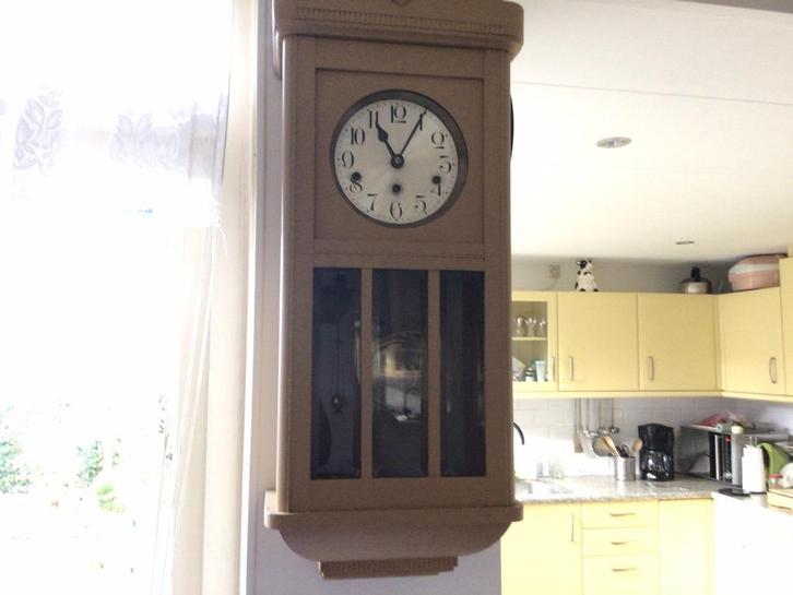 Antieke hang klok, Antiek en Kunst, Antiek | Klokken, Ophalen of Verzenden