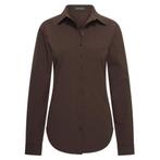 Mi Piace MP60840 | travelstof blouse - Espresso, Maat 38/40 (M), Mi Piace, Bruin, Nieuw