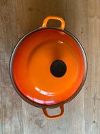 Le Creuset Braadpan 28cm Oranje, Huis en Inrichting, Keuken | Potten en Pannen, Ophalen of Verzenden, Zo goed als nieuw, Koekenpan of Braadpan