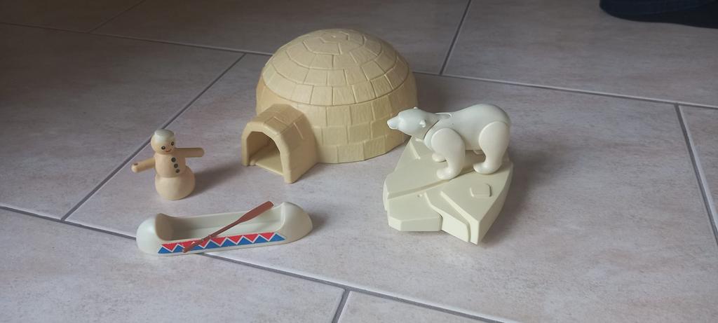 Playmobil Iglo Set uit 1985 - Vintage!, Ophalen of Verzenden, Gebruikt, Complete set