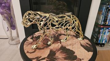 Mooie Metalen Jachtluipaard/Tijger! Goud! NIEUW! beschikbaar voor biedingen