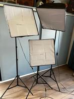 studioverlichtingset - fotolampen, Audio, Tv en Foto, Fotografie | Fotostudio en Toebehoren, Ophalen, Gebruikt, Lamp of Flitsset