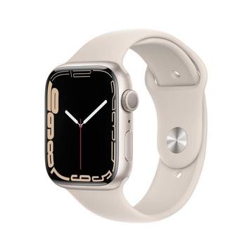 Apple Watch Series 7 GPS 45 mm Aluminium Starlight beschikbaar voor biedingen