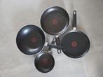 4 tefal pannen voor op gas (ook pannekoeken pan), Huis en Inrichting, Keuken | Potten en Pannen, Ophalen of Verzenden, Gebruikt