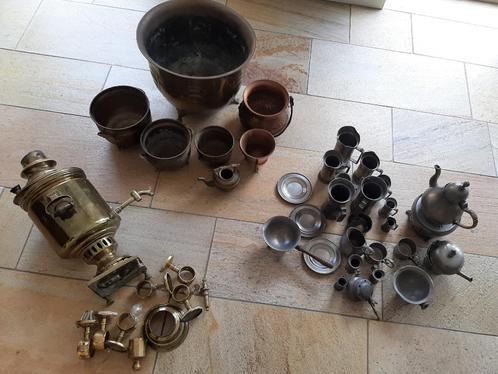 Oud koper en tin voorwerpen, Antiek en Kunst, Antiek | Tin, Ophalen