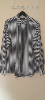 Mooie gestreepte blouse van Gentiluomo Silverline., Ophalen of Verzenden, Zo goed als nieuw, Blauw, Halswijdte 43/44 (XL)