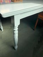 Eettafel in ijsblauw, Huis en Inrichting, Tafels | Eettafels, Ophalen of Verzenden, Rechthoekig, 50 tot 100 cm