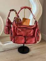 Originele Tod’s schoudertas leer rood 90’s tas vintage retro, Overige merken, Ophalen of Verzenden, Zo goed als nieuw, Leer