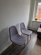 JYSK Bistrup stoel 2x, Ophalen, Zo goed als nieuw, Grijs, Twee