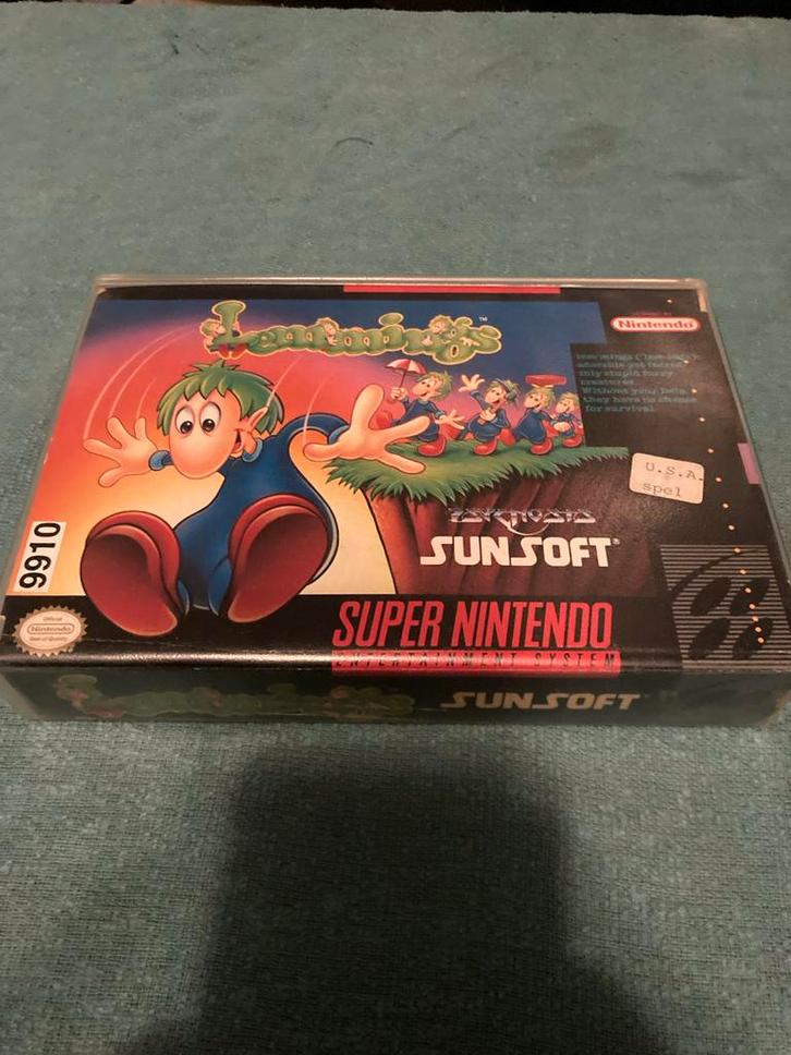 Lemmings - Super Nintendo - USA, Spelcomputers en Games, Games | Nintendo Super NES, Gebruikt, Puzzel en Educatief, 1 speler, Vanaf 7 jaar