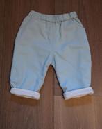 IZGS: Pastelblauw baby corduroy lounge broekje; maat 68, Handmade, Gebruikt, Ophalen of Verzenden, Jongetje of Meisje