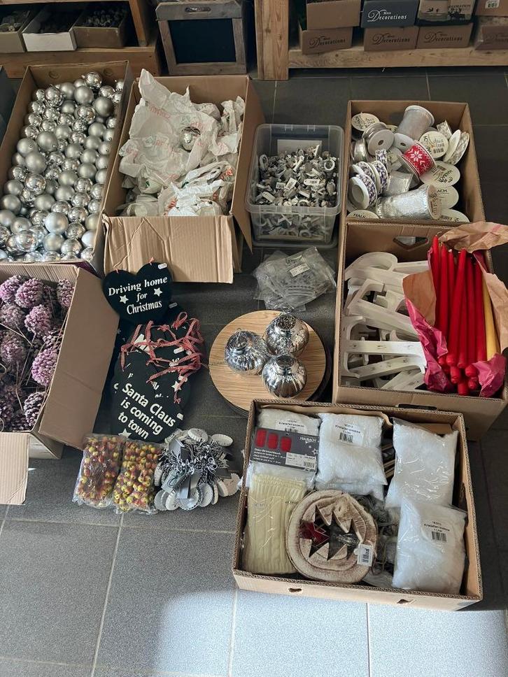 Partij kerst decoratie tuincentrum, Diversen, Kerst, Nieuw, Ophalen