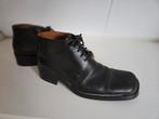 Shoox leren Italiaanse, uniek vintage schoen,  NL 45, Verzenden, Zwart, Zo goed als nieuw, Italiaanse vintage