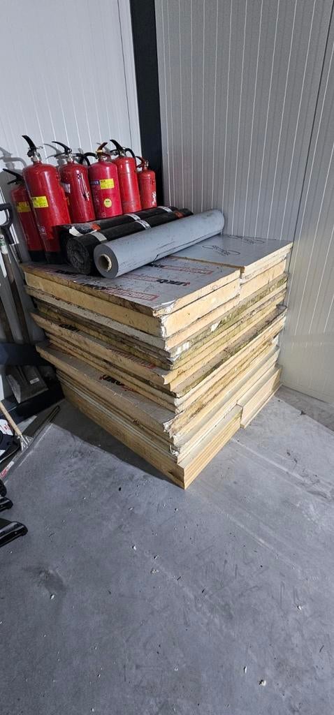 Pir isolatie 30-80mm 50-60m2, Dakisolatie, 4 tot 8 cm, Ophalen of Verzenden, Hardschuim (Pir)