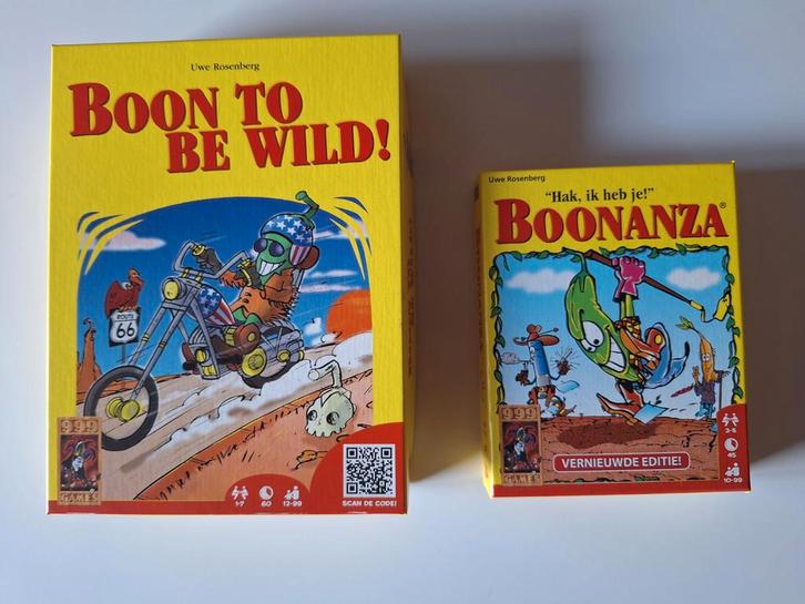 Boonanza en Boon to be Wild, Hobby en Vrije tijd, Gezelschapsspellen | Kaartspellen, Nieuw, Ophalen