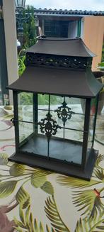 Windlicht, Huis en Inrichting, Woonaccessoires | Kandelaars en Kaarsen, Ophalen, 25 tot 50 cm, Zo goed als nieuw, Metaal