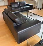 Twee mooie leren Natuzzi banken., Ophalen, Gebruikt, 75 tot 100 cm