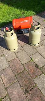 gaskachel met gasflessen, Huis en Inrichting, Kachels, Ophalen, Gebruikt, Gas, Gaskachel