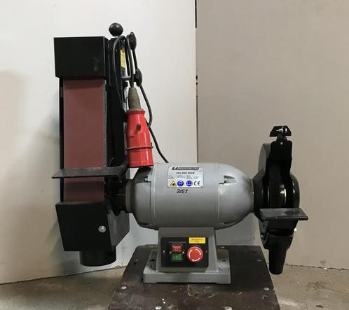 Bandschuur/slijp/borstel machine, Huvema, HU250 BGS 400 volt, Doe-het-zelf en Verbouw, Gereedschap | Slijpmachines, Gebruikt, Werkbankslijpmachine