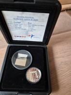 Zilveren gulden en postzegel 2001 proof, Ophalen of Verzenden, Koningin Beatrix