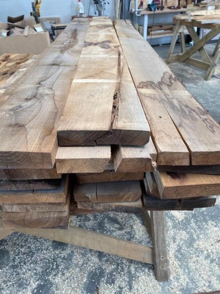Kastanje bezaagde planken, Tuin en Terras, Palen, Balken en Planken, Nieuw, Planken, 250 cm of meer, Ophalen