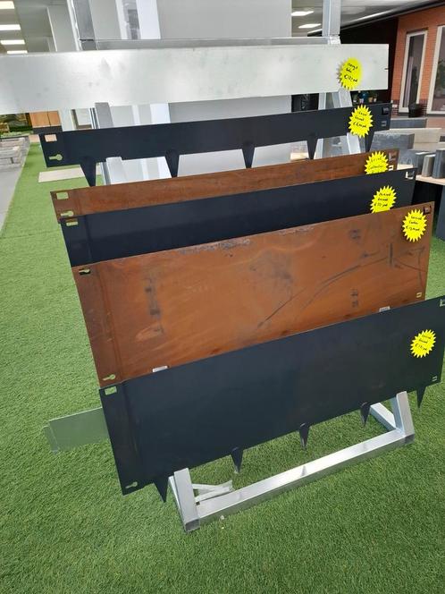 cortenstaal opsluiting, Tuin en Terras, Bielzen en Borders, Nieuw, Overige typen, Overige materialen, 25 tot 50 cm, 100 tot 200 cm