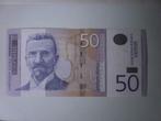 Servië- 50 Denar- Bankbiljet, Verzenden, Overige landen, Los biljet