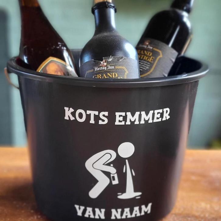 Kotsemmer, kots emmer,  cadeau emmer, emmer, Huis en Inrichting, Emmers, Nieuw, Kunststof, Ophalen of Verzenden