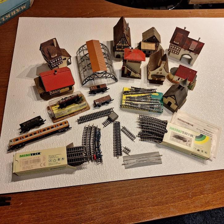 marklin minitrix kleine partij, Hobby en Vrije tijd, Modeltreinen | H0, Gebruikt, Rails, Gelijkstroom of Wisselstroom, Märklin