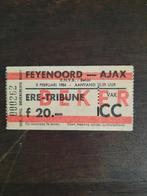 Ticket 83-84 Feyenoord-ajax beker, Verzamelen, Sportartikelen en Voetbal, Ophalen