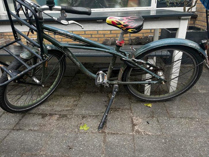 Gazelle fiets met vlammenzadel 24 inch, Fietsen en Brommers, Fietsonderdelen, Gebruikt, Algemeen, Zadel, Ophalen
