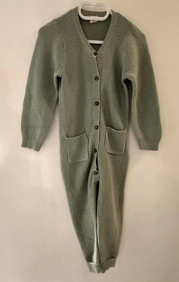 H&M gebreid mintgroen boxpakje overall groen jumpsuit 98 104 beschikbaar voor biedingen