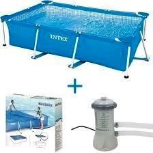 Intex zwembad compleet 300x200, Tuin en Terras, Zwembaden, Opzetzwembad, Minder dan 80 cm, 200 tot 400 cm, Rechthoekig, Ophalen