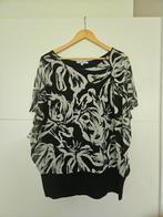 Miss Etam Plus top, zwart/wit, maat 46, Zwart, Maat 46/48 (XL) of groter, Ophalen of Verzenden, Zo goed als nieuw